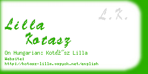 lilla kotasz business card